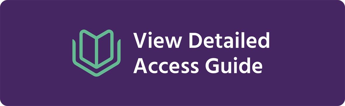 A link button. It has a purple background with the AccessAble logo in green. There is white text that reads View Detailed Access Guide.