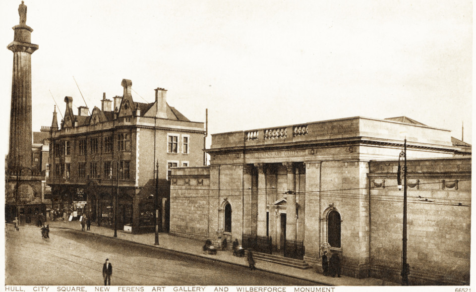 Outside of Ferens Art Gallery from the late 1920s