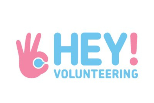 Hey volunteering logo