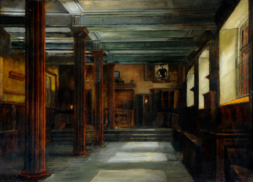 Interior of the Old Grammar School, late 19th century