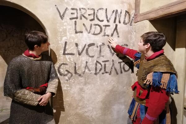People dressed as romans