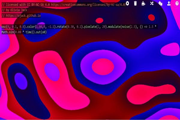 Swirling colours with coding written overlaid on top