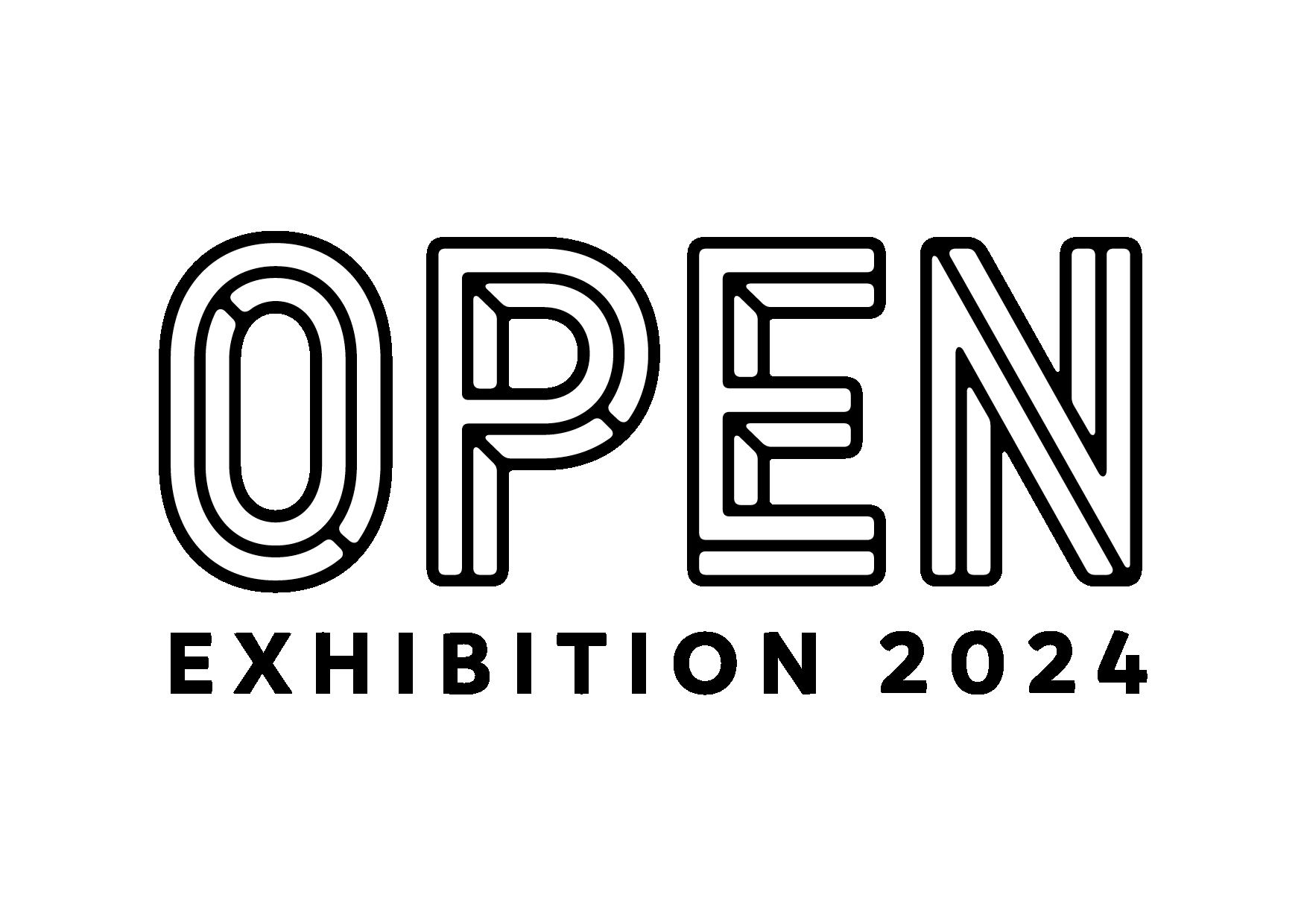 A logo for the 2024 Ferens Open Exhibition