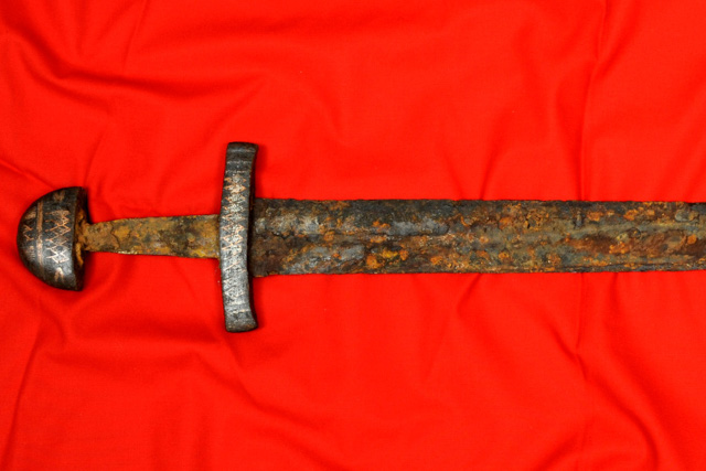 A metal sword
