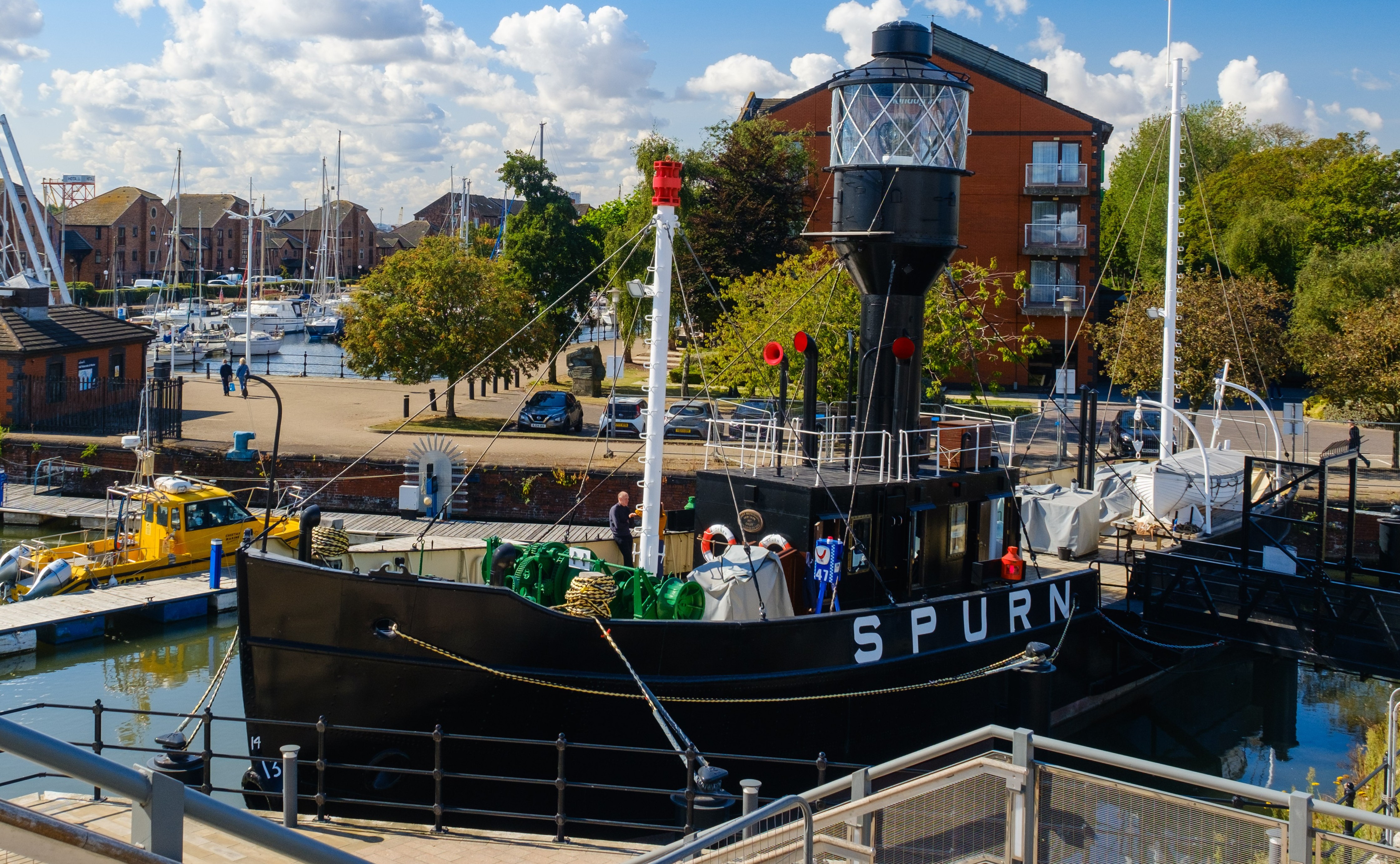 Spurn Lightship at Hull Marina.