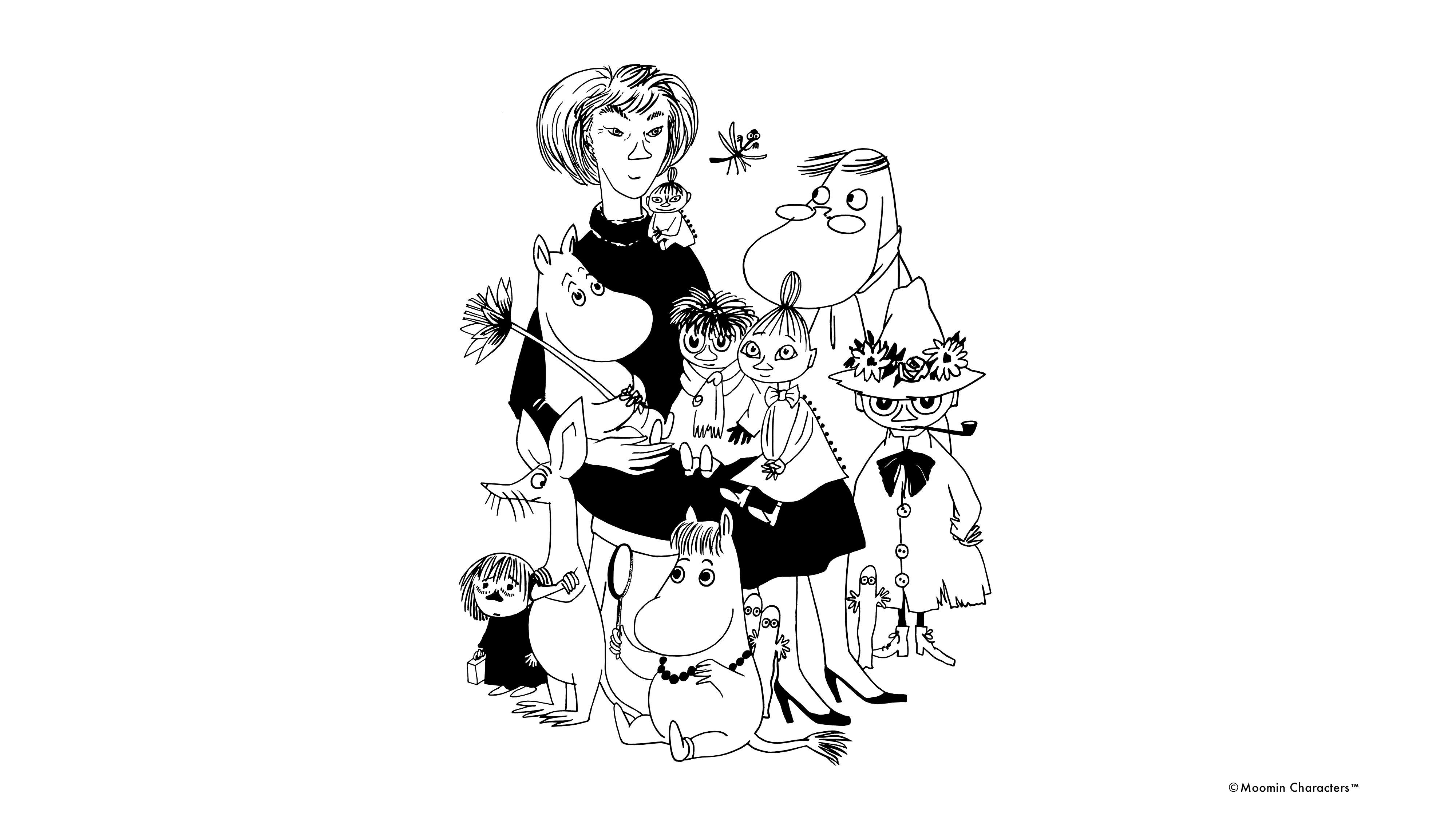 A black and white illustration