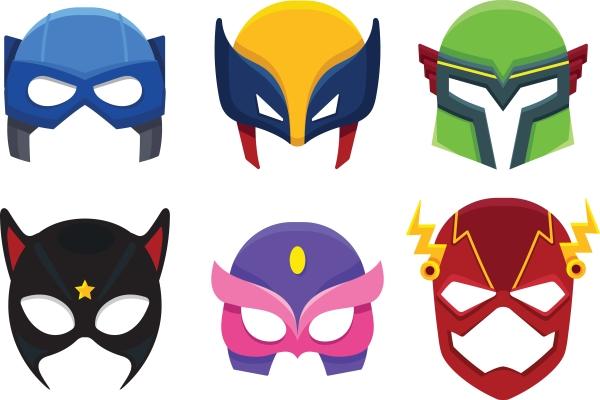 6 superhero masks
