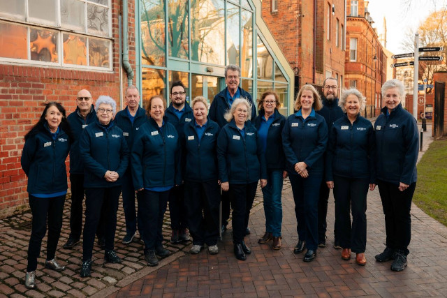 Maritime staff standing in a row